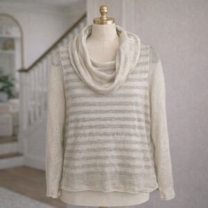 ANTHROPOLOGIE MOTH Cowl Neck Alpaca Blend Sweater Sz Small